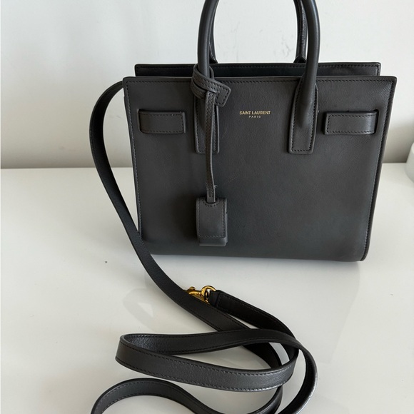 Authentic Saint Laurent Sac Du Jour nano in dark grey. - Picture 11 of 11